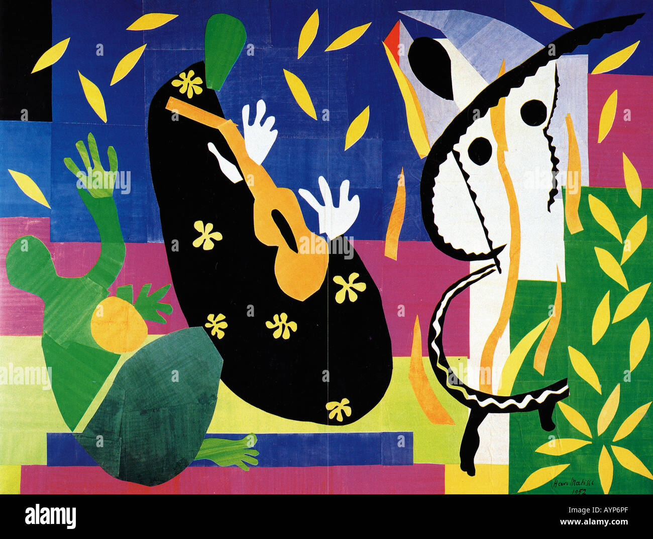 La tristesse du Roi 1952 par Henri Matisse (1869 - 1954) gouache sur papier, coupé et collé Banque D'Images