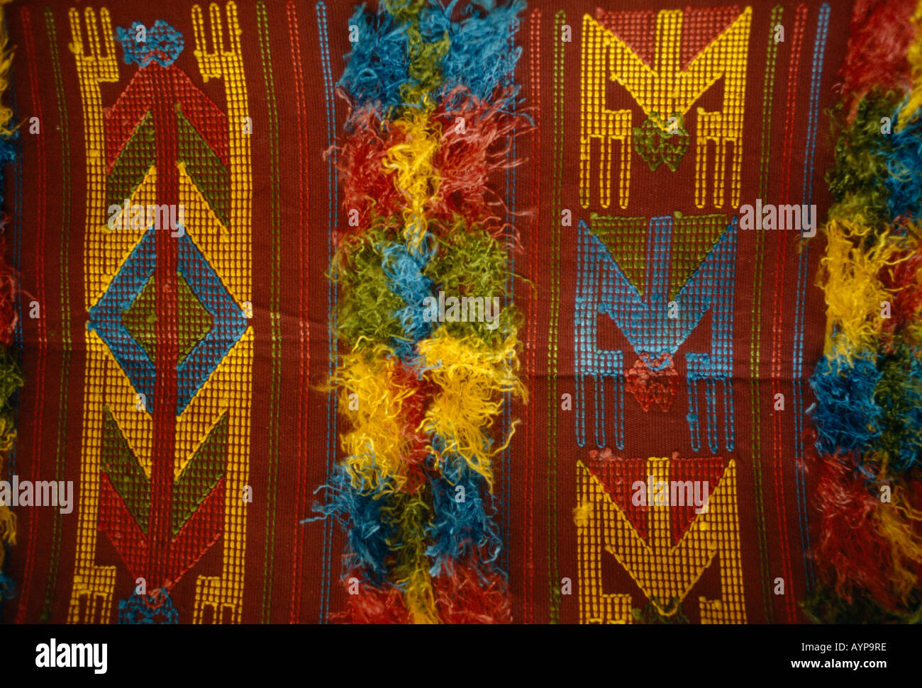 Le Nigeria Afrique de l'Itagbe détail de textiles tissés pour poser l'épaule culte Ogboni membres de la tribu Yoruba Banque D'Images