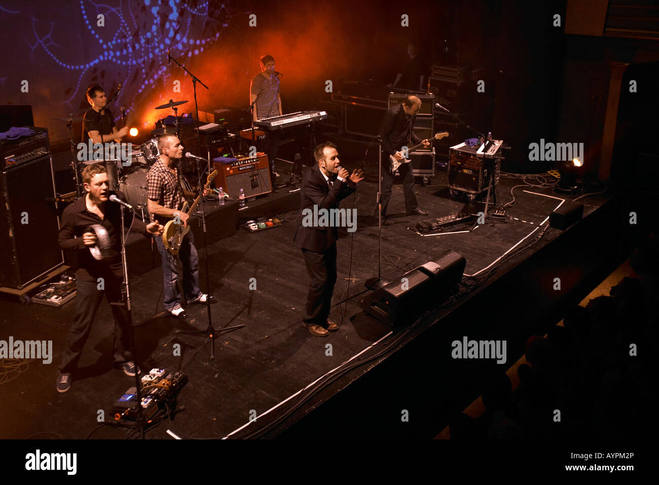 Zueri West en tournée le 8 février 2008 avec Kuno Lauener, Markus Fehlmann, Tom Etter, Jürg Schmidhauser, Gert Staeuble et Stefan Banque D'Images