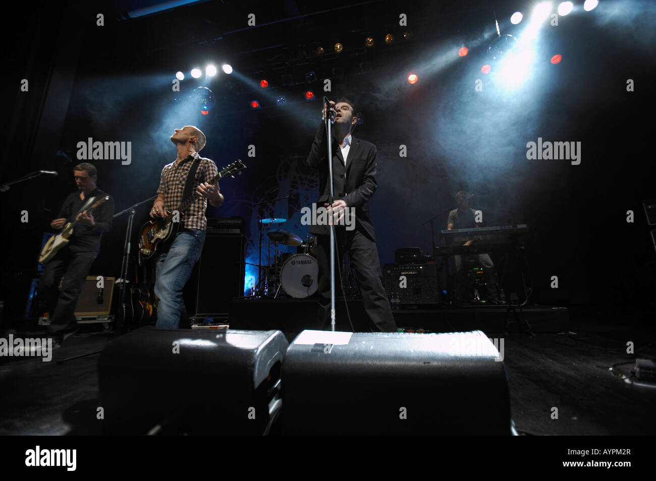 Zueri West en tournée le 8 février 2008 avec Kuno Lauener, Markus Fehlmann, Tom Etter, Jürg Schmidhauser, Gert Staeuble et Stefan Banque D'Images