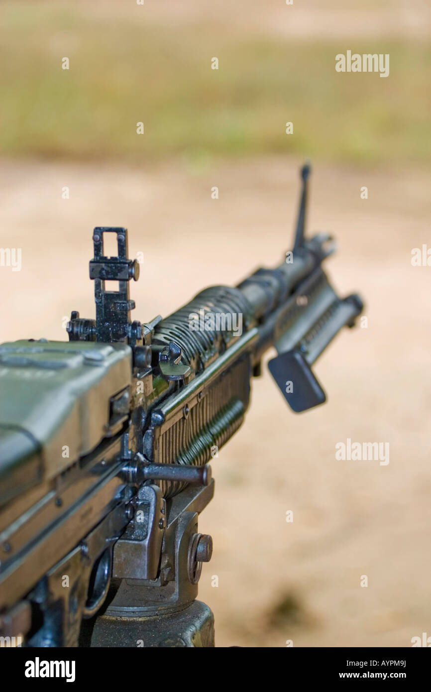 M60, fabriqué aux États-Unis machine gun Banque D'Images