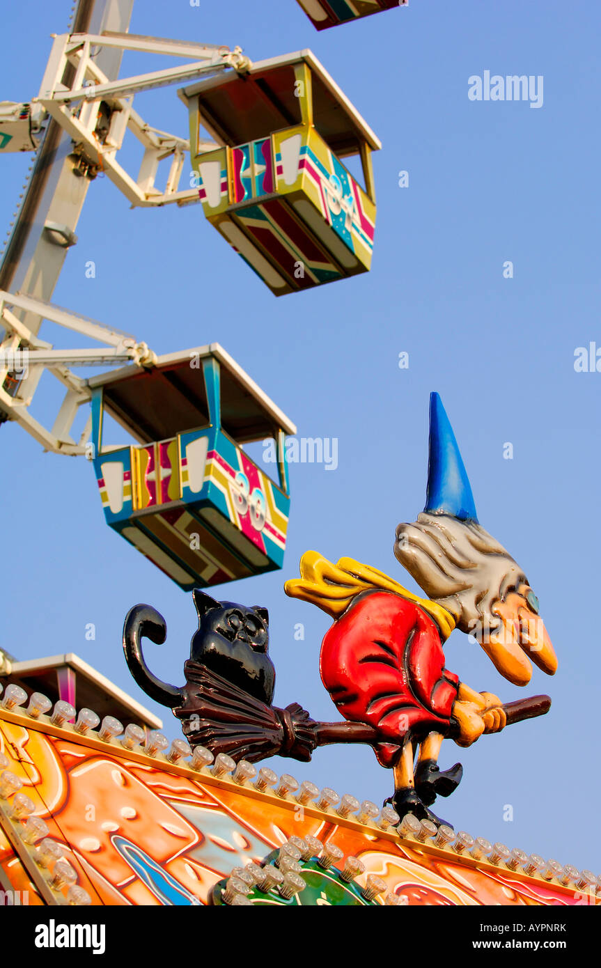 Détail, stand à une foire annuelle Banque D'Images