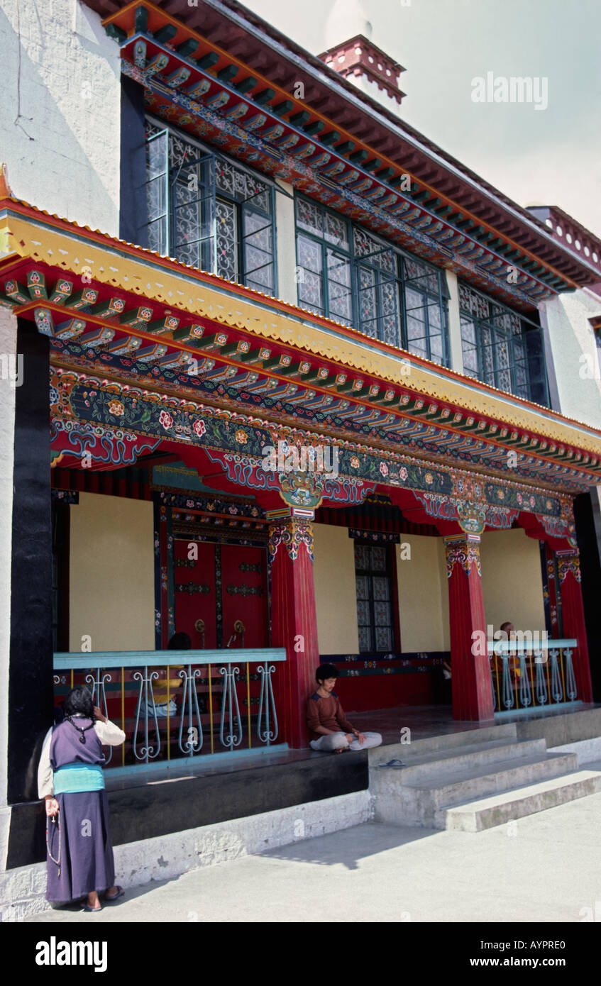La bibliothèque des Archives et des Œuvres Tibétaines Banque D'Images