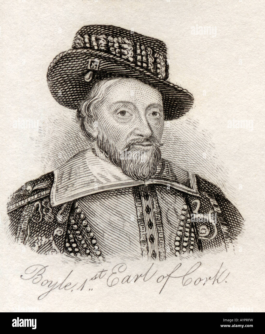 Richard Boyle, comte de Cork, aka le grand Comte de Cork, 1566 - 1643. Lord Haut trésorier du royaume d'Irlande Banque D'Images