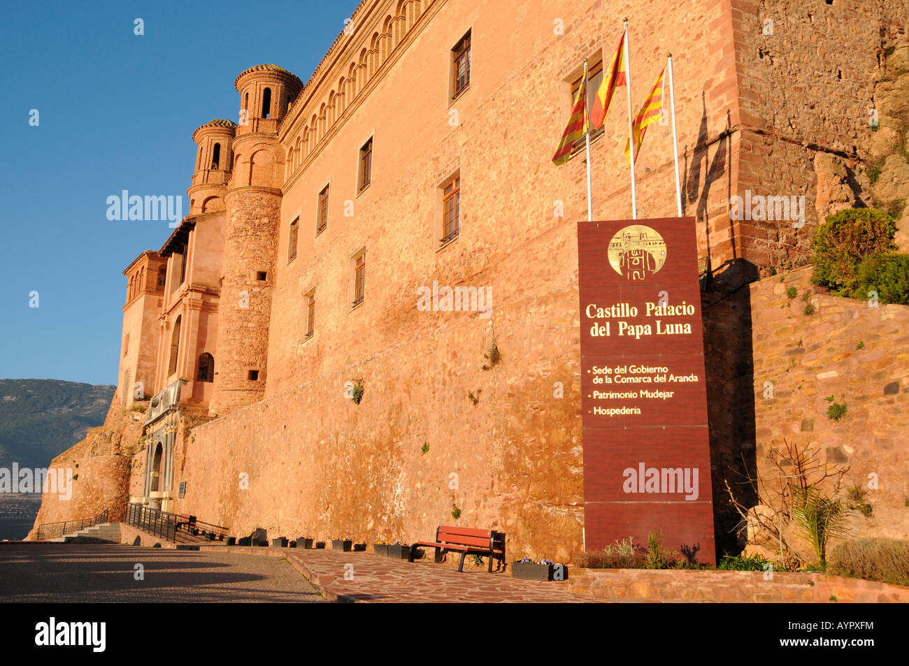 Palacio del Papa Luna (Benoît XIII Palace), Illueca, province de Saragosse, Aragon, Espagne, Europe Banque D'Images