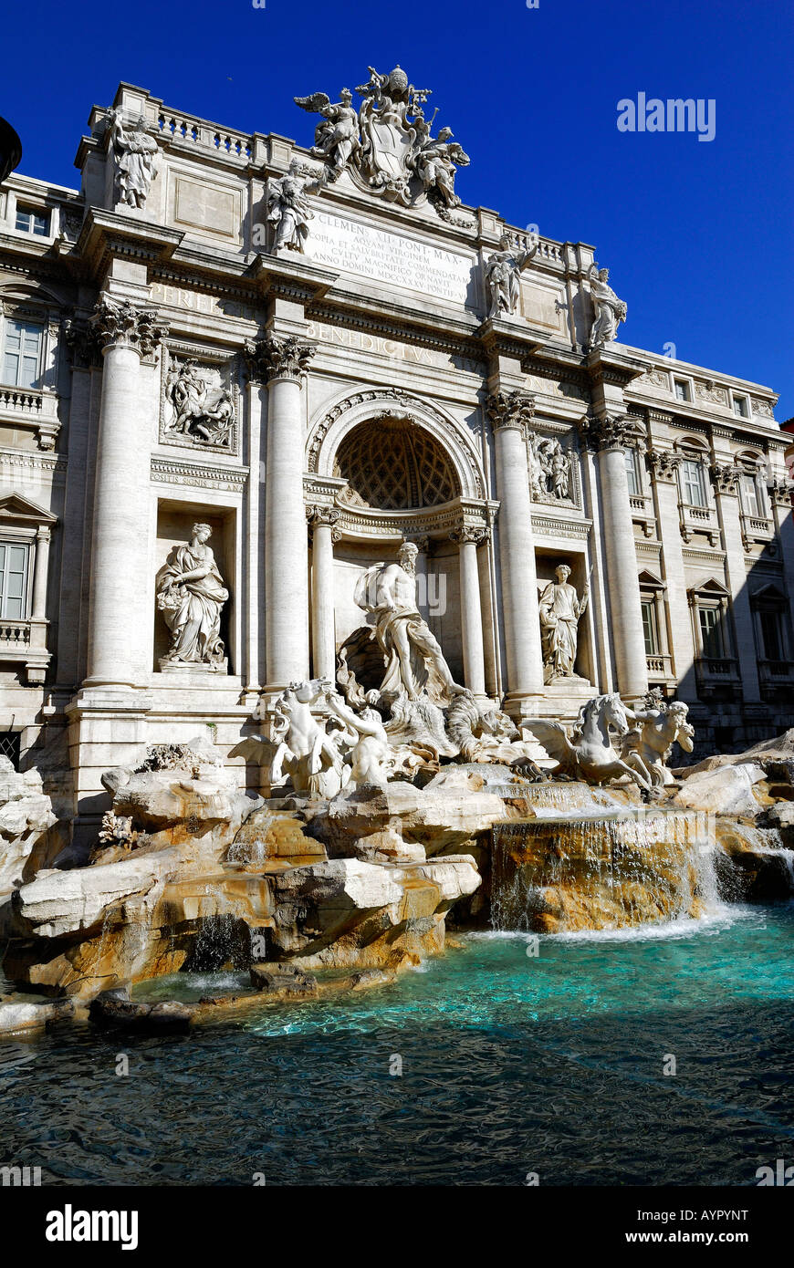 Fontaine de Trevi à Rome - Italie Banque D'Images