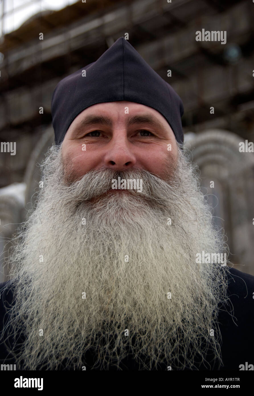 Prêtre de l'Église orthodoxe russe dans la région de Petropavlosk à Kamchatsky Kamtchatka, dans l'Extrême-Orient russe 2008 Banque D'Images