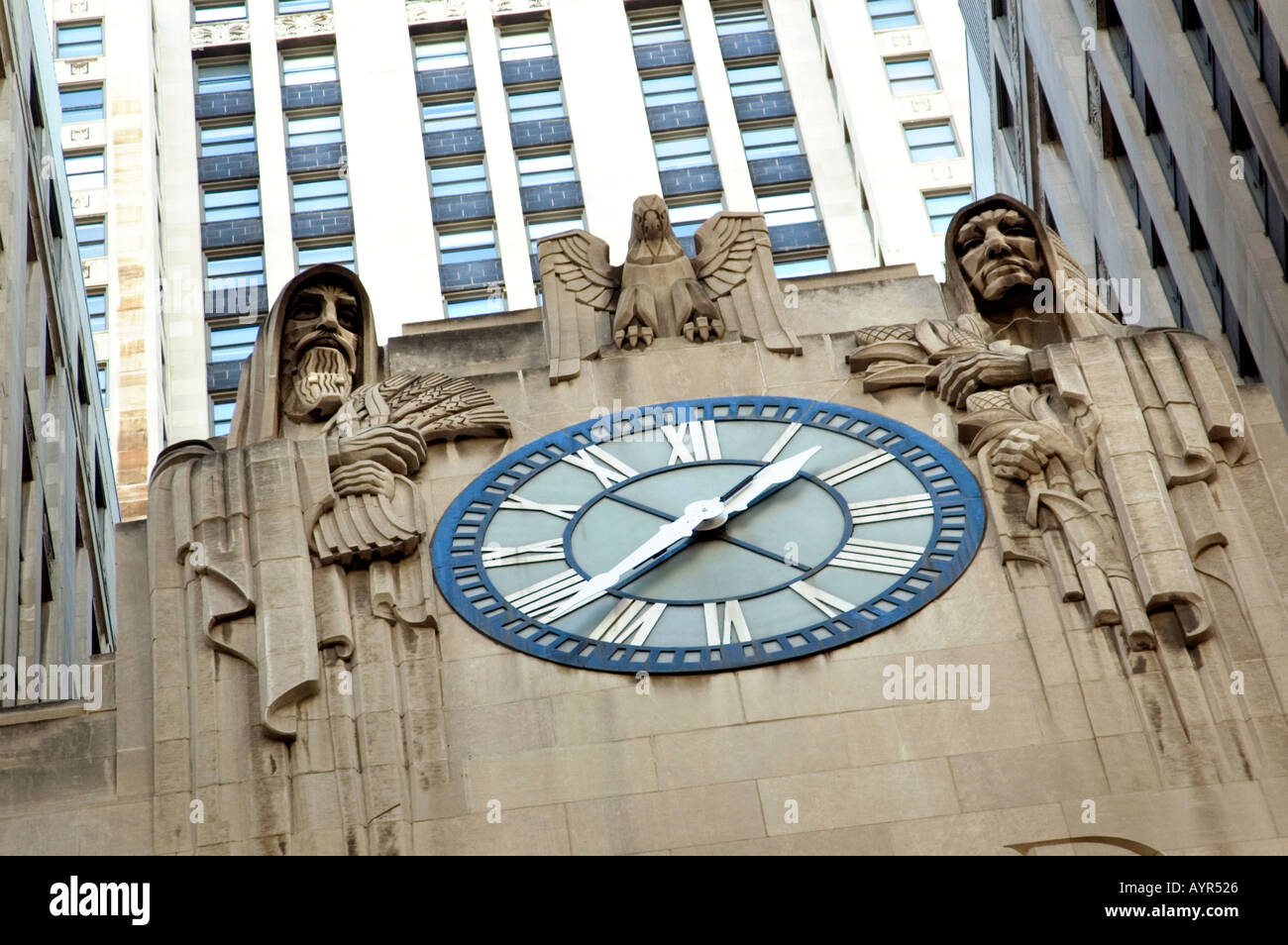 CBOT CHICAGO BOARD OF TRADE DANS LE QUARTIER FINANCIER DU CENTRE-VILLE DE CHICAGO, dans l'Illinois, UNITED STATES OF AMERICA USA Banque D'Images