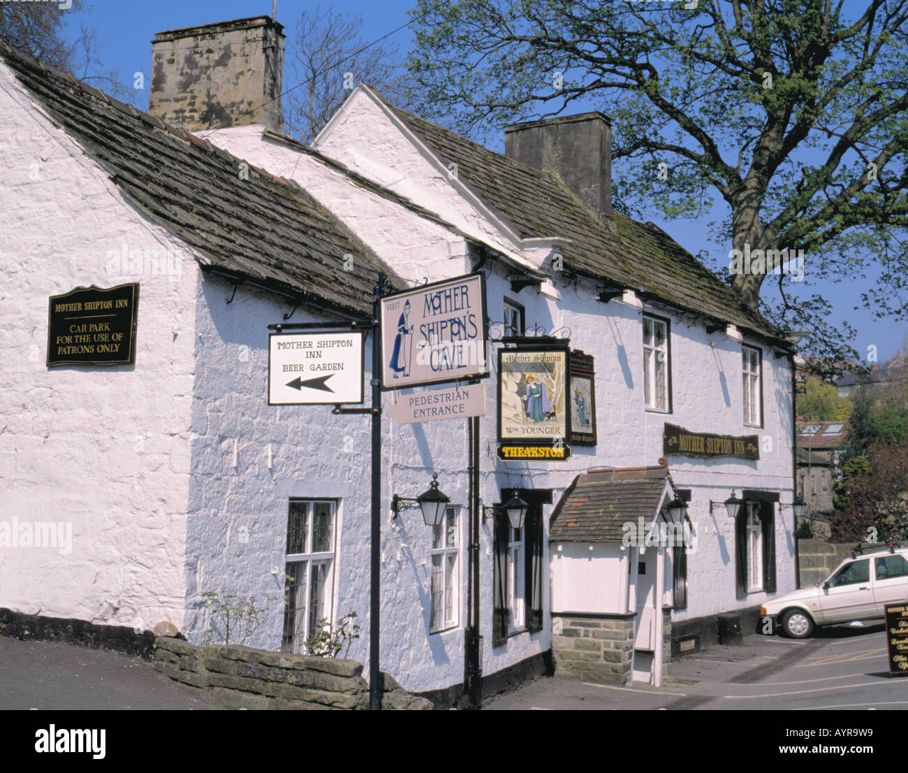 Mother Shipton' Cave, Knaresborough, North Yorkshire, Angleterre, Royaume-Uni. Banque D'Images
