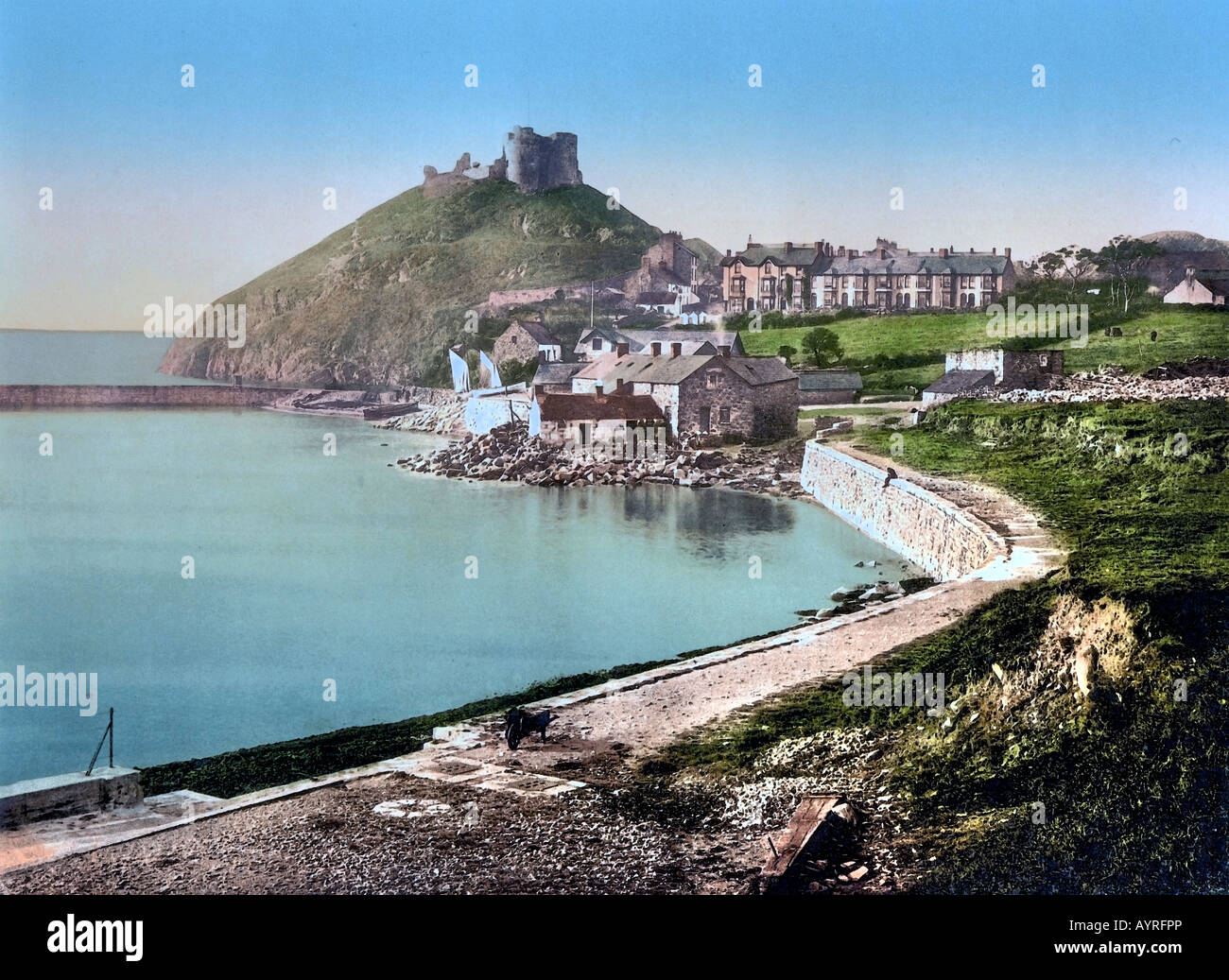 Château de Criccieth, au nord du Pays de Galles, Royaume-Uni, Angleterre Banque D'Images