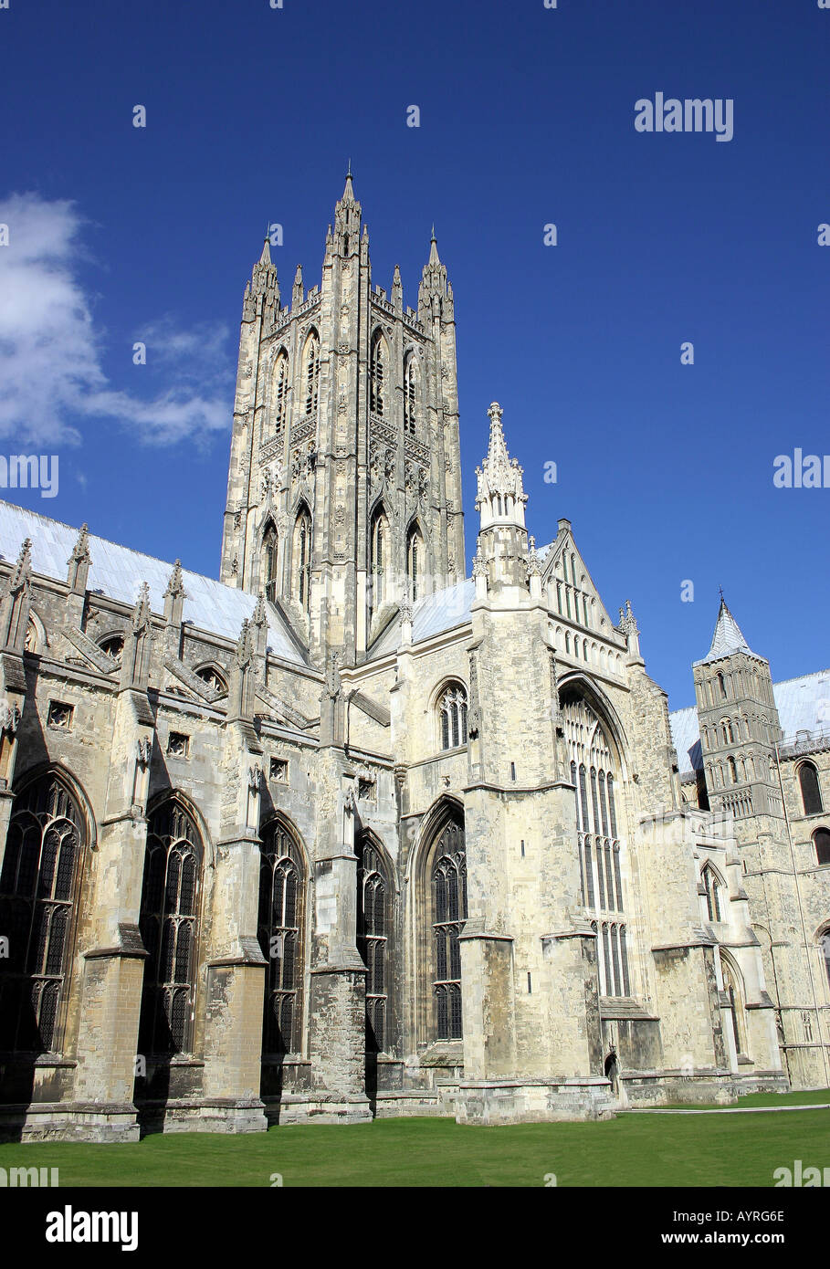 Harry Bell Tower, la Cathédrale de Canterbury, Banque D'Images