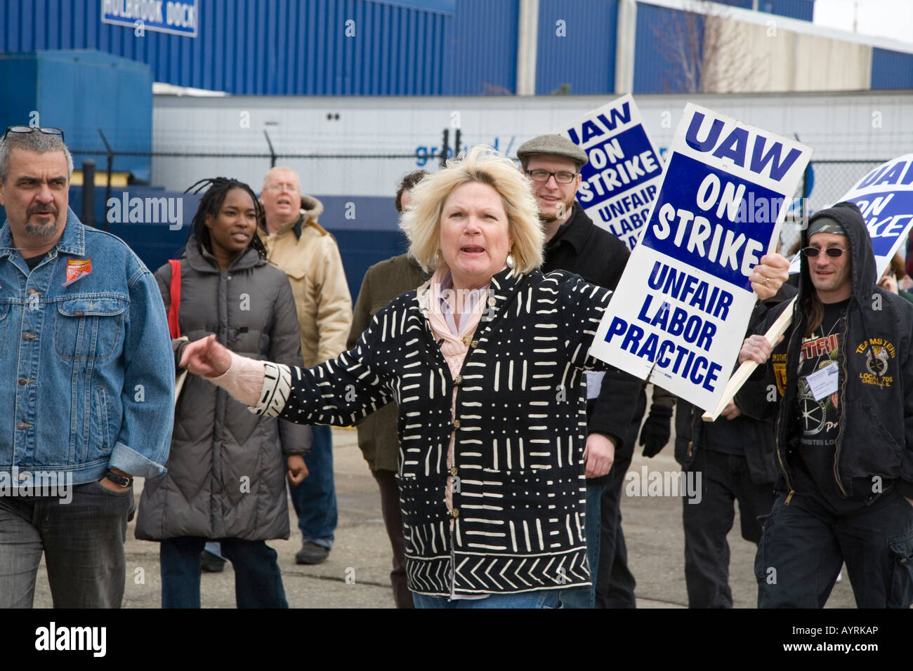 United Auto Workers Grève à American Axle Banque D'Images