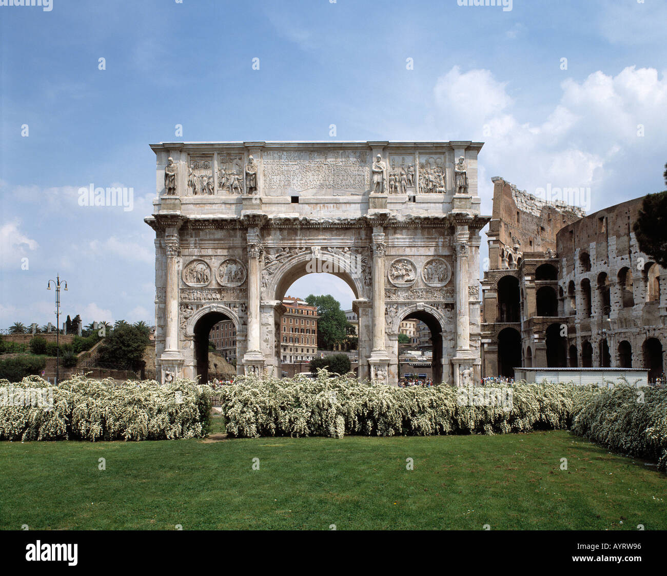 Dans Konstantin-Triumphbogen Rom Banque D'Images