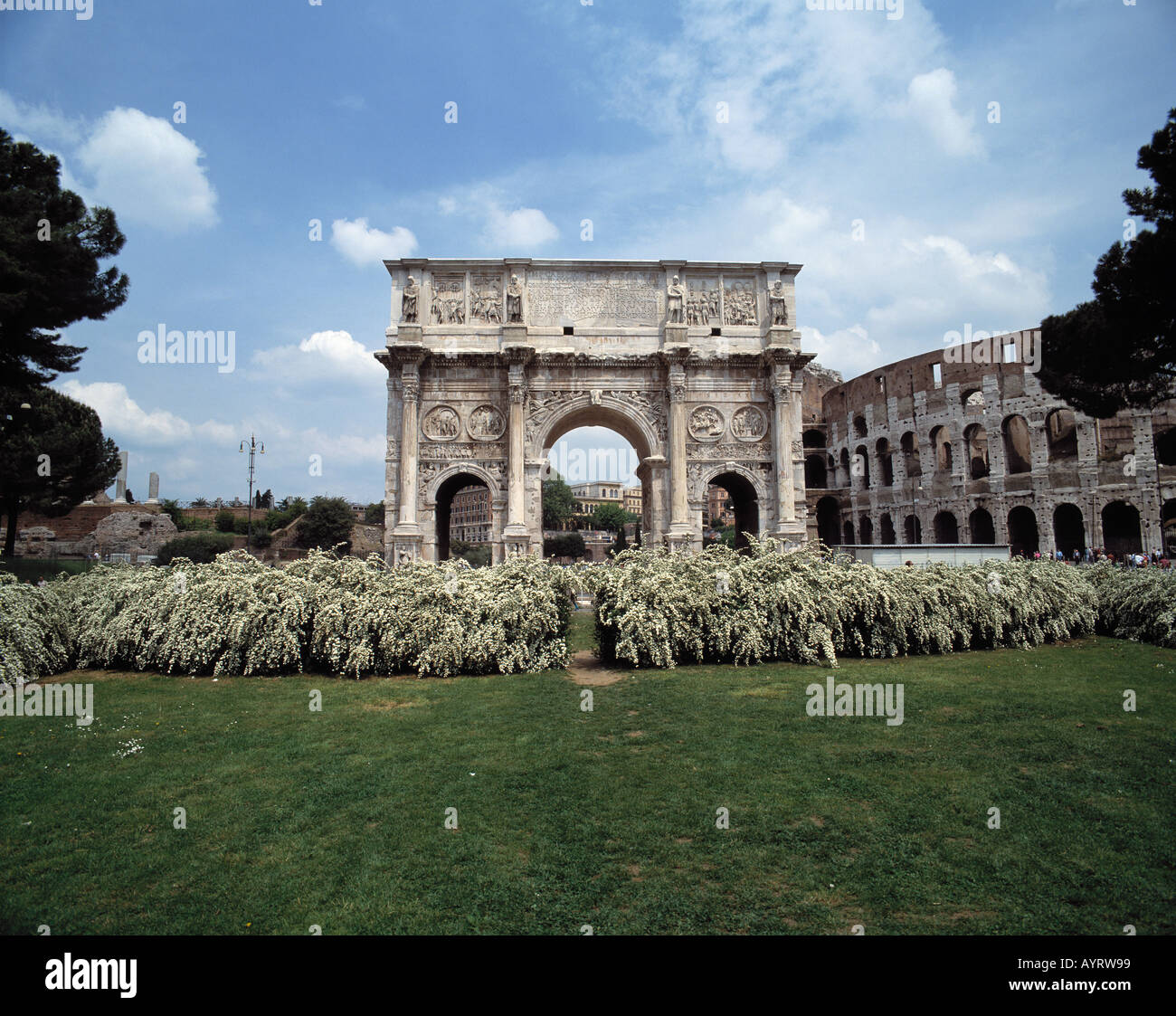 Dans Konstantin-Triumphbogen Rom Banque D'Images