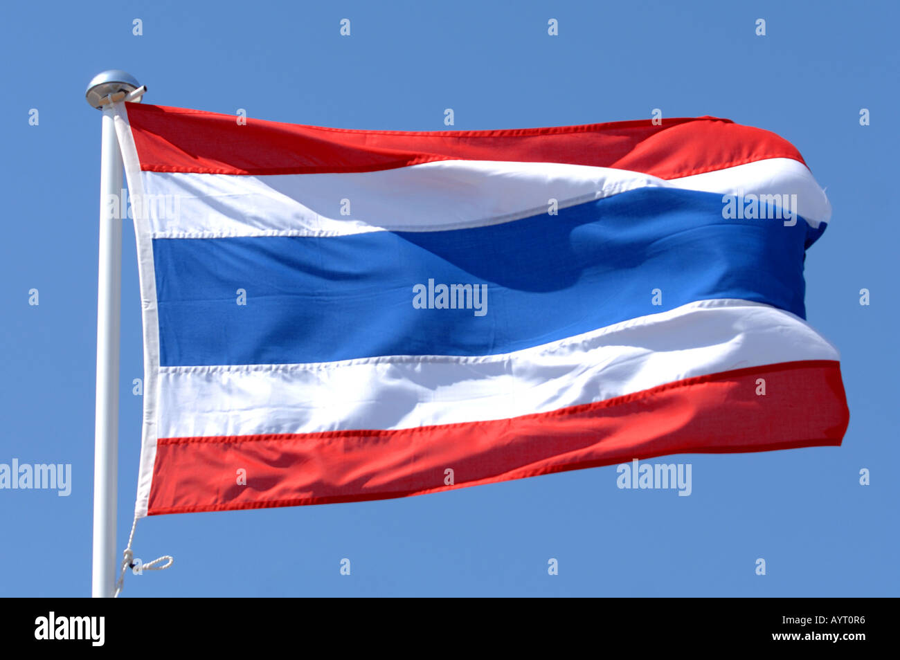 La Thaïlande, drapeau de la Thaïlande Banque D'Images