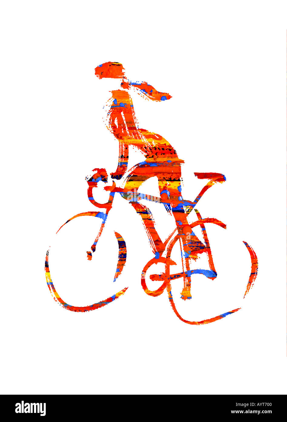 Femme, équitation, montagne, vélo, forêt | Photo Gratuite
