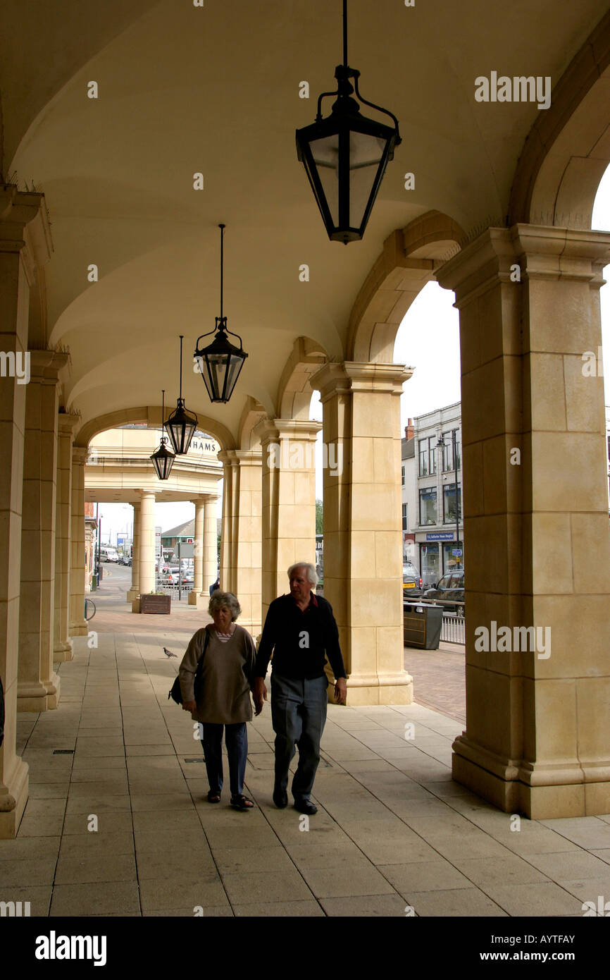 Oxfordshire Banbury Castle Quay colonnade Banque D'Images