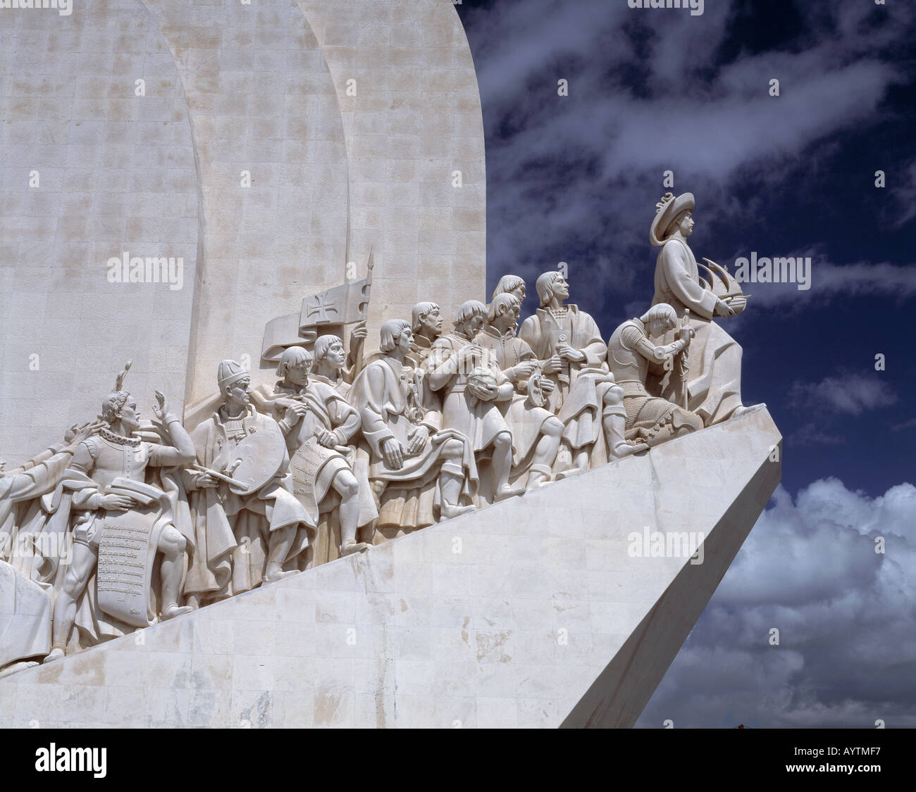 Denkmal der Entdeckungen am Tejo à Lissabon-Belem, Heinrich der Seefahrer Entdecker, Banque D'Images