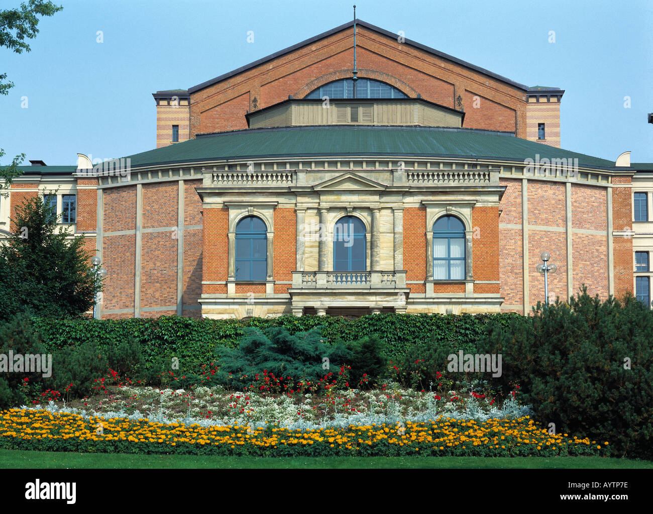 Der Festspielhaus Richard-Wagner-Festspiele de Bayreuth, Bayern, Oberfranken Banque D'Images