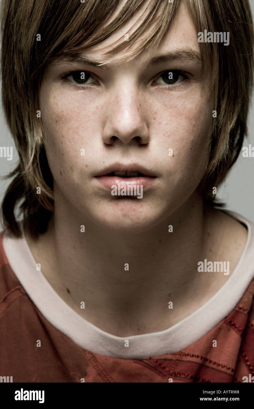 Portrait of teenage boy. Banque D'Images