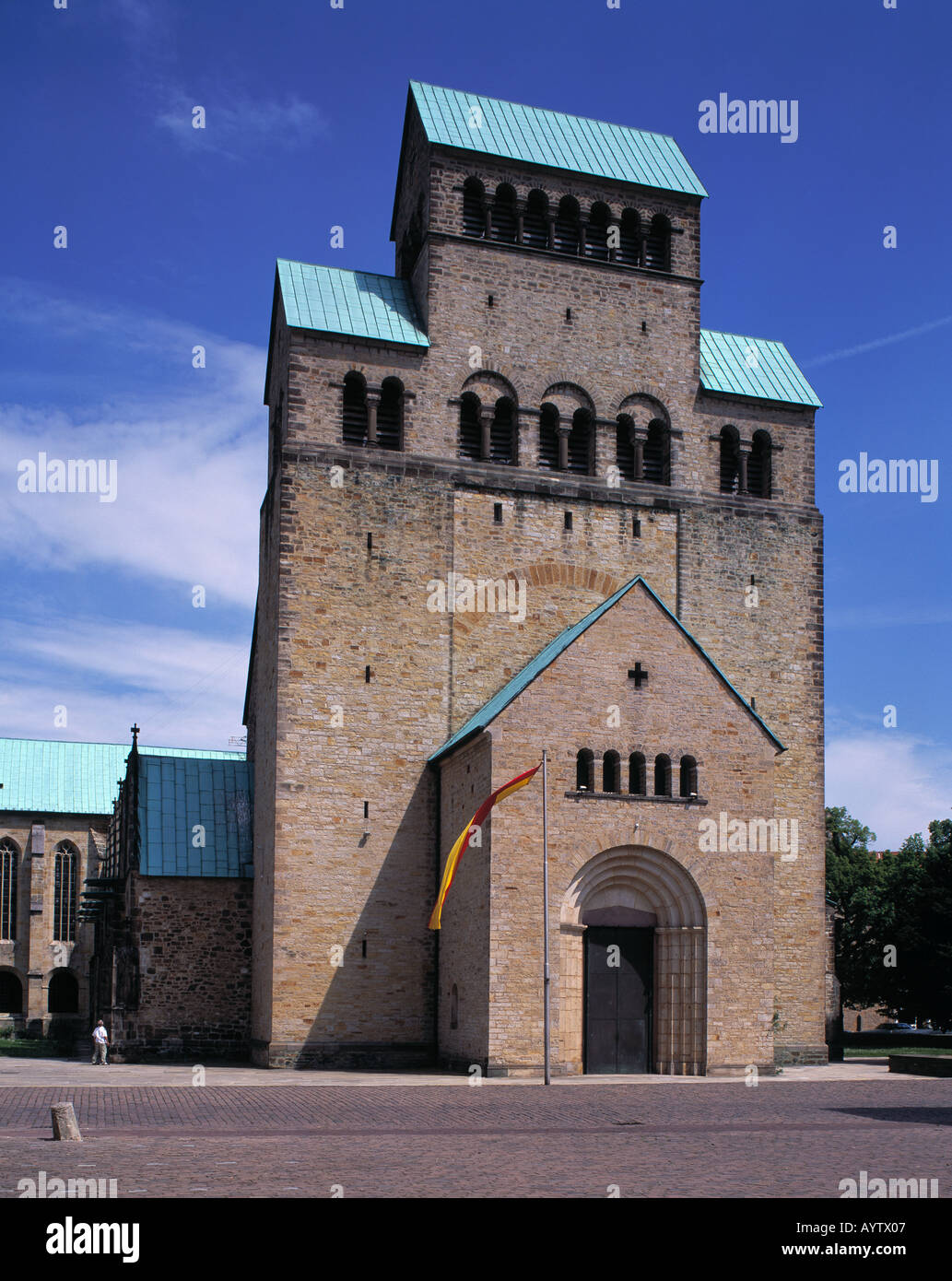 Dom romanischer à Hildesheim, Innerste, Niedersachsen Banque D'Images