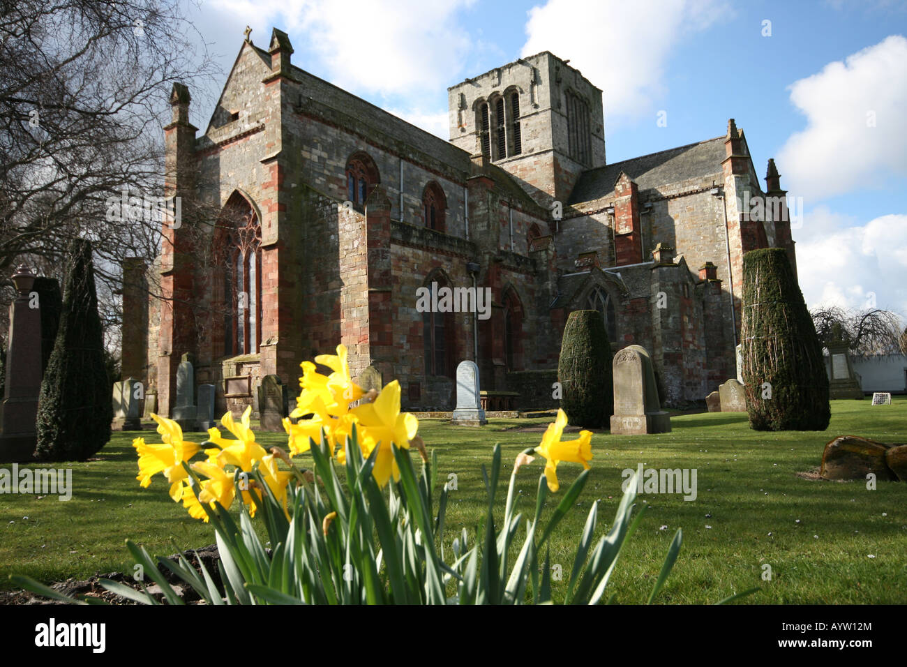 L'église St Mary d'East Lothian Haddington Banque D'Images