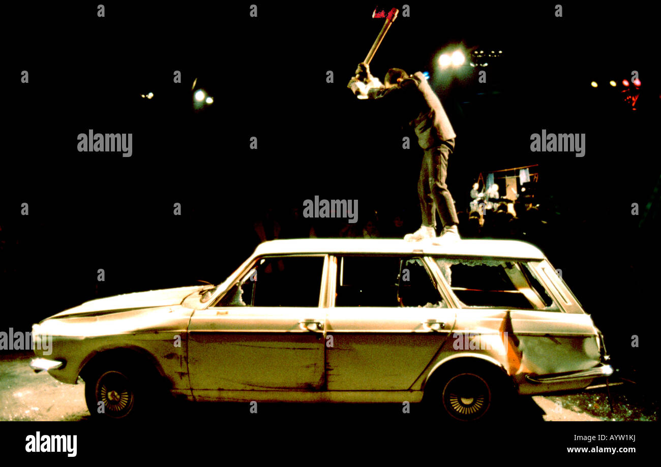 A l'acteur de théâtre en voiture ax show à Londres Banque D'Images