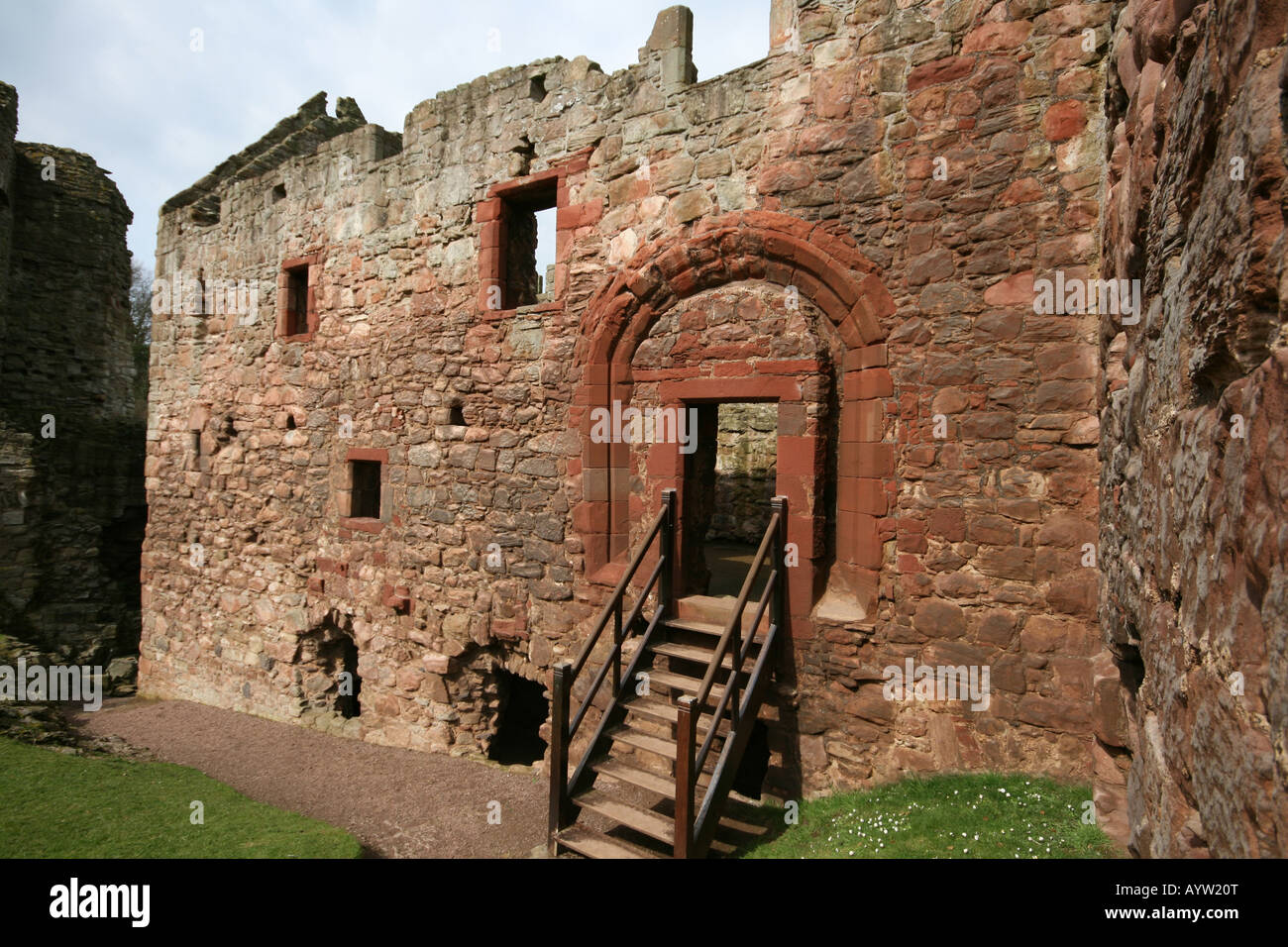Hailes Castle près de Haddington, East Lothian Banque D'Images