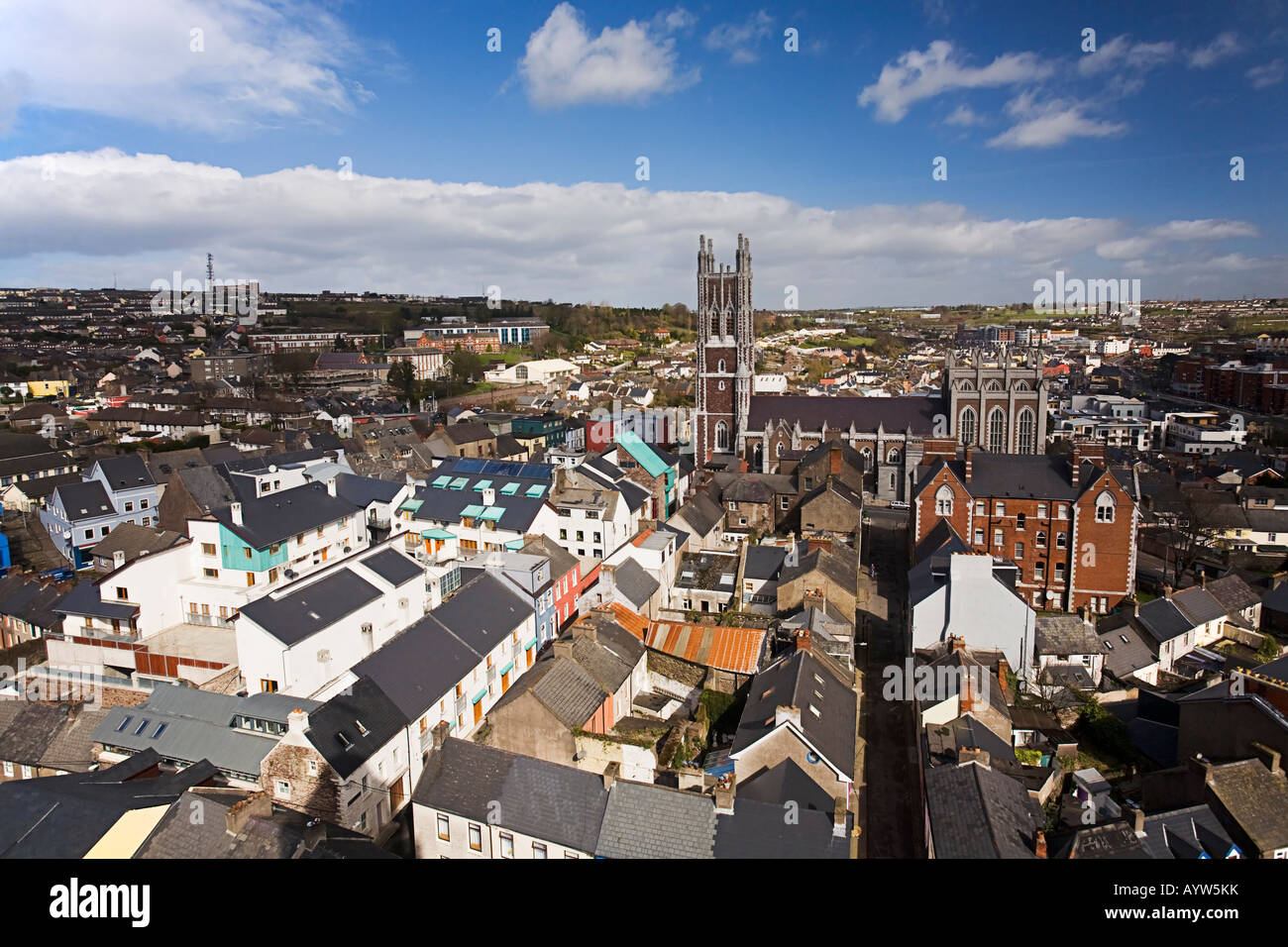 Vue Sur Cork Depuis L'Église Shandon, Rue Church Shandon Cork Irlande, République Banque D'Images