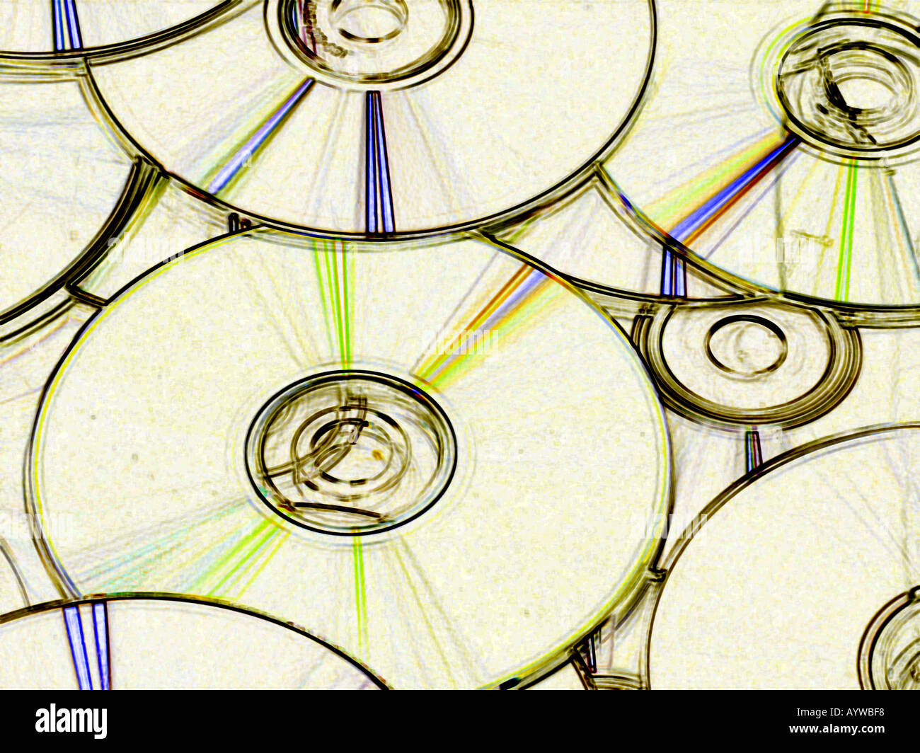 Cd-rom CD-ROM compact disc dur Banque D'Images