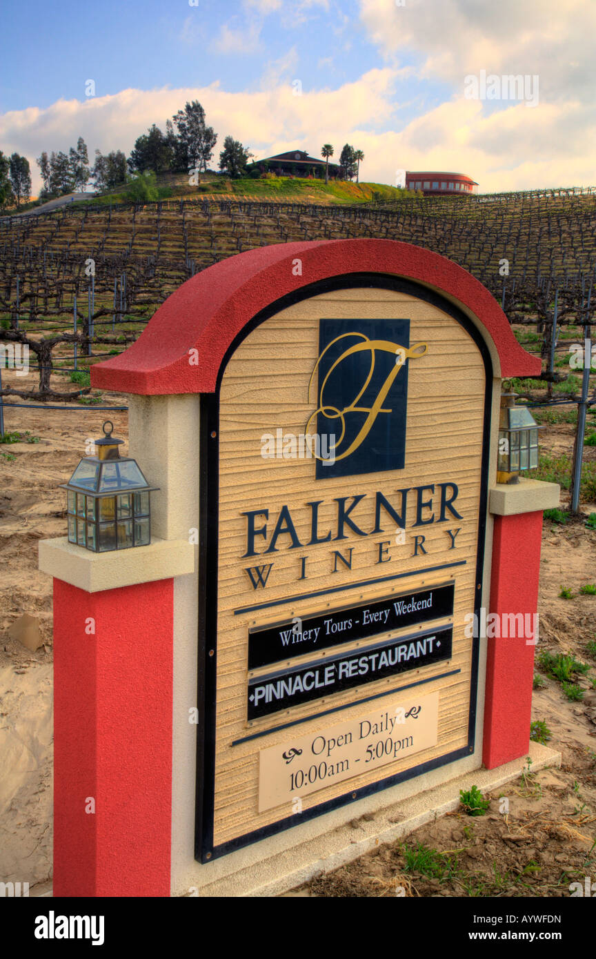 Falkner Winery Temecula dans le Comté de Riverside en Californie USA Banque D'Images