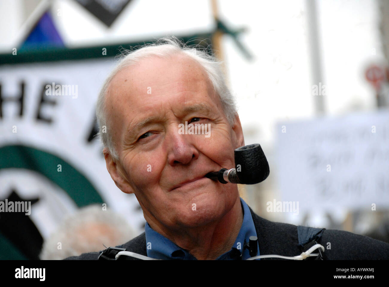 Tony Benn à arrêter la guerre 15 Mars 2008 Banque D'Images
