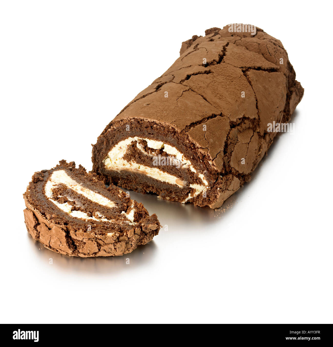 Roulade chocolat Banque D'Images