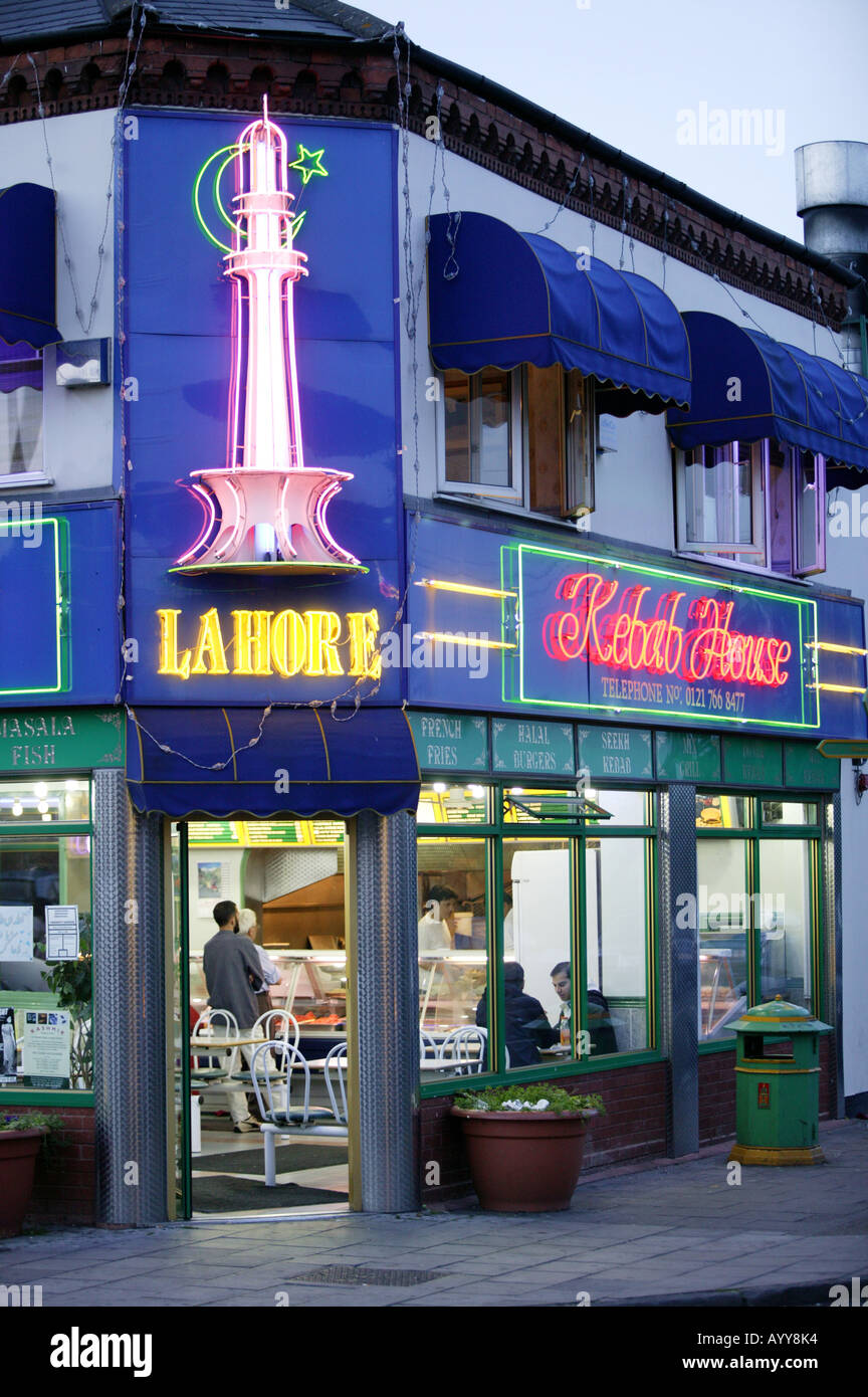 La Lahore Kebab House sur Ladypool Road à Sparkbrook Birmingham UK Banque D'Images