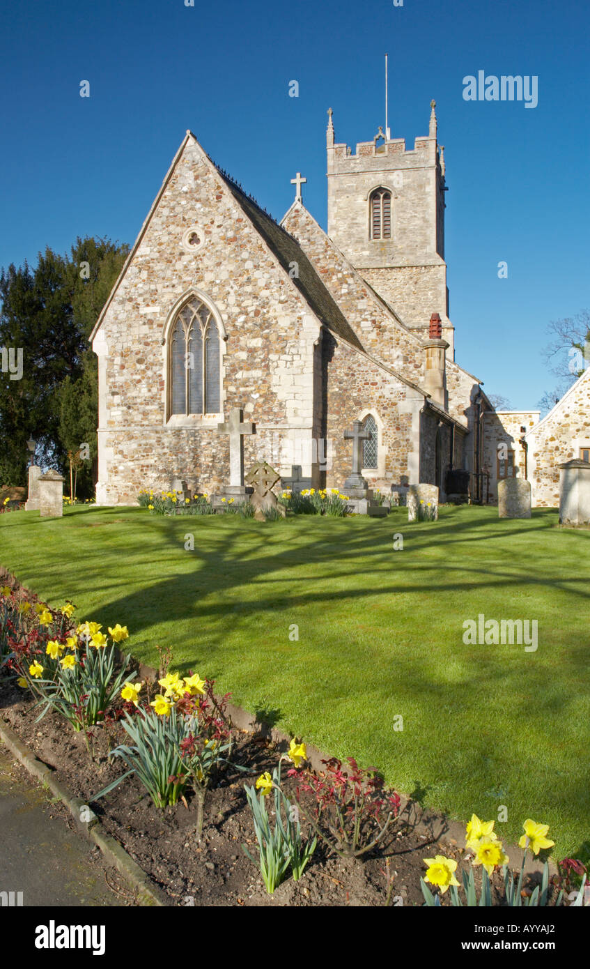All Saints Church Hartford, Nr, Huntingdon Cambridgeshire, Angleterre. Banque D'Images