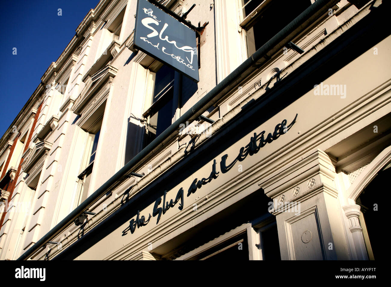 Détail d'une des chaîne de Slug & Lettuce maisons publiques Londres Banque D'Images