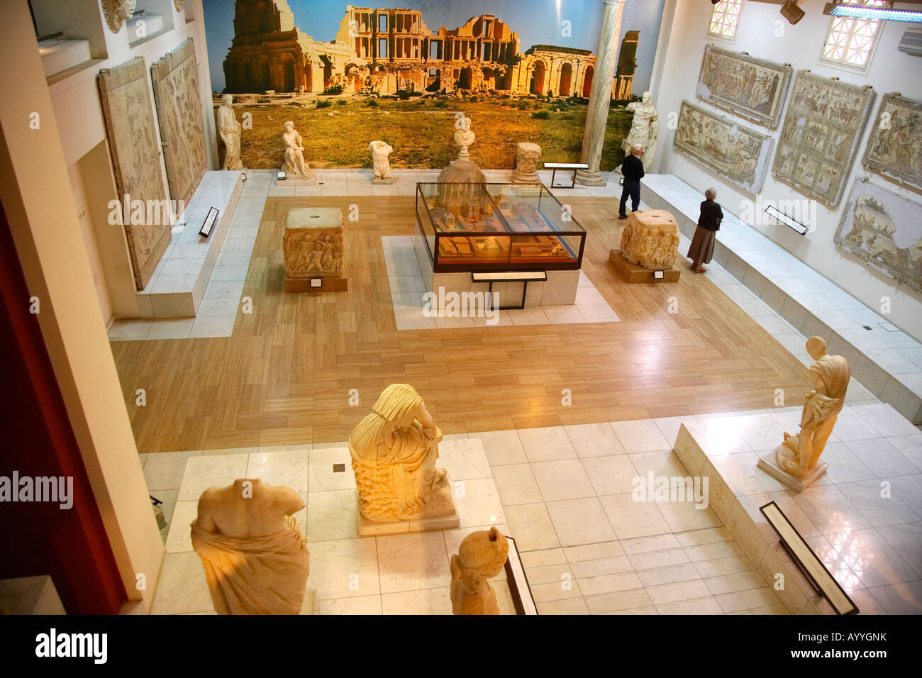 L'intérieur du Musée National, Tripoli, Libye, Afrique du Nord Banque D'Images