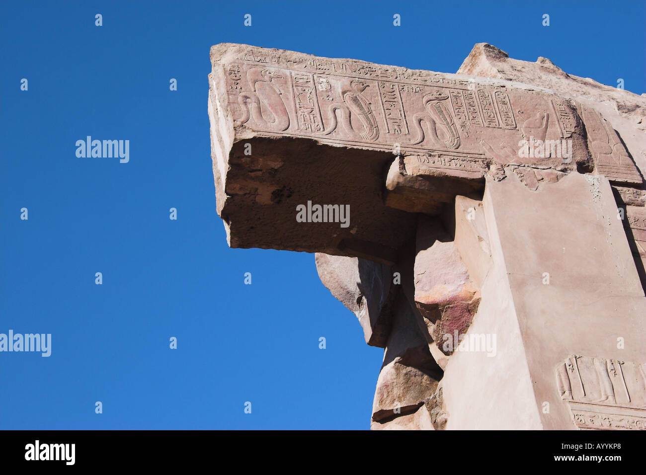 Kom Ombo Égypte secours serpent Banque D'Images