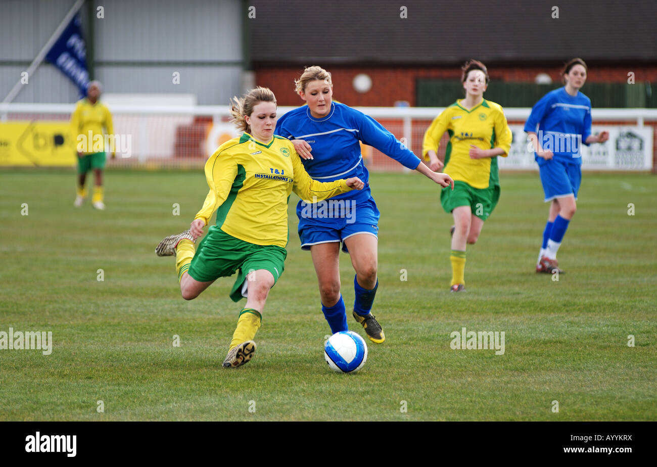 Le football féminin au niveau des clubs, UK Banque D'Images