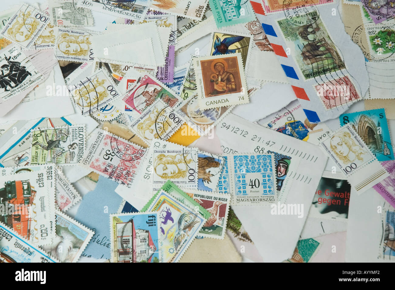 timbres postaux Banque D'Images