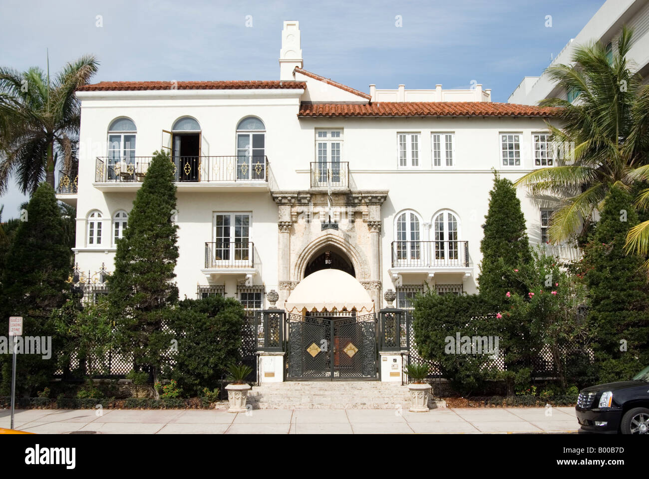 Casa Casuarina l'ancienne maison de Gianni Versace sur Ocean Drive est maintenant un hôtel exclusif Miami, Floride USA Banque D'Images