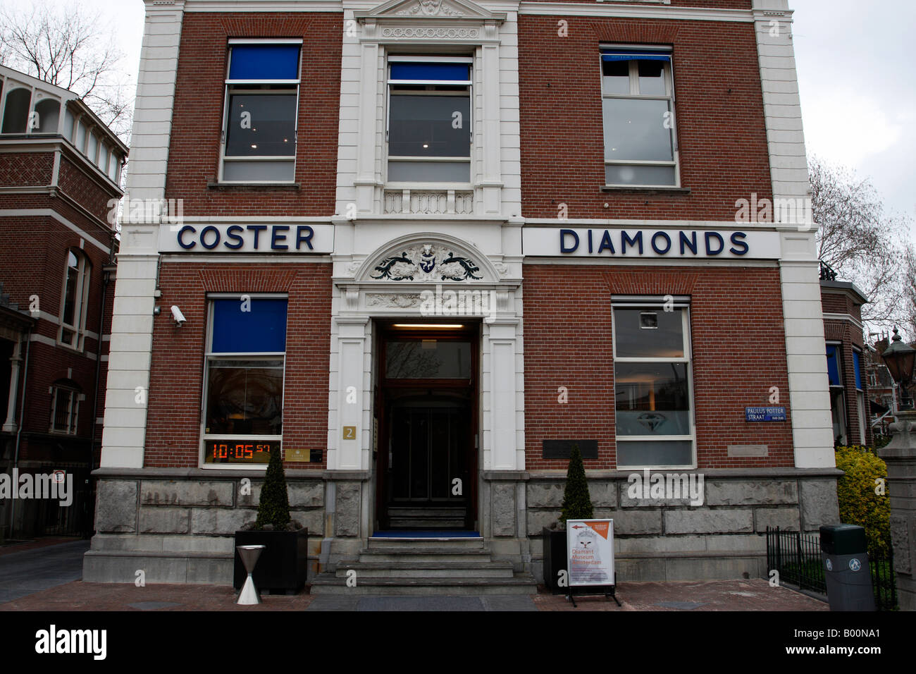 Façade de Coster diamonds Paulus Potterstraat Amsterdam Pays-Bas Hollande du Nord Europe Banque D'Images