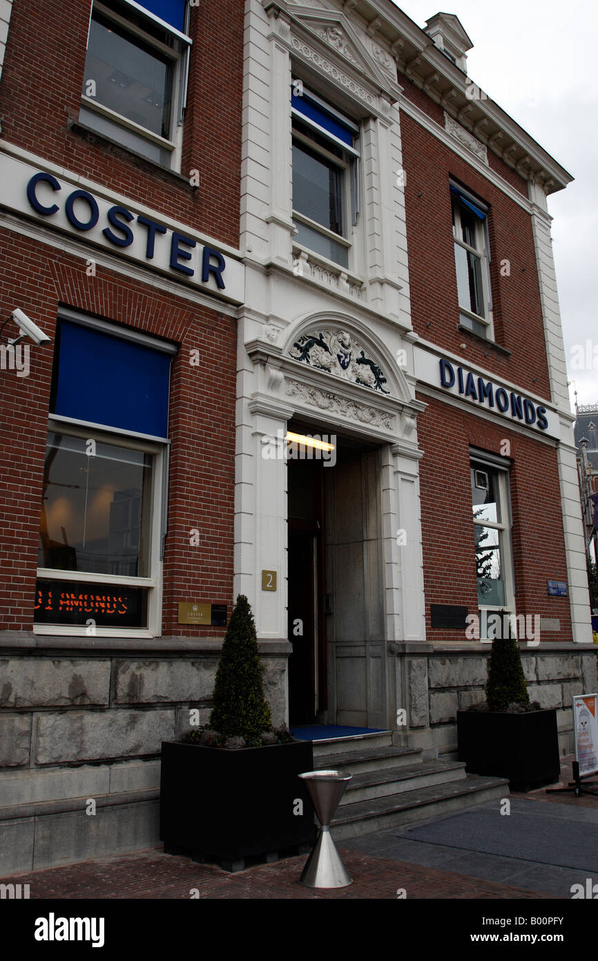 Façade de Coster diamonds Paulus Potterstraat Amsterdam Pays-Bas Hollande du Nord Europe Banque D'Images