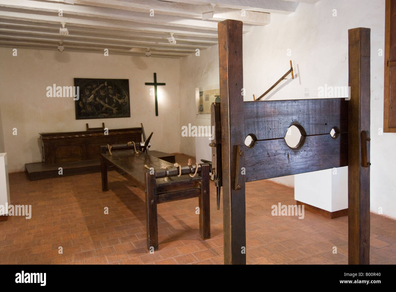 Instruments de torture dans le Palacio de la Inquisicion, Carthagène