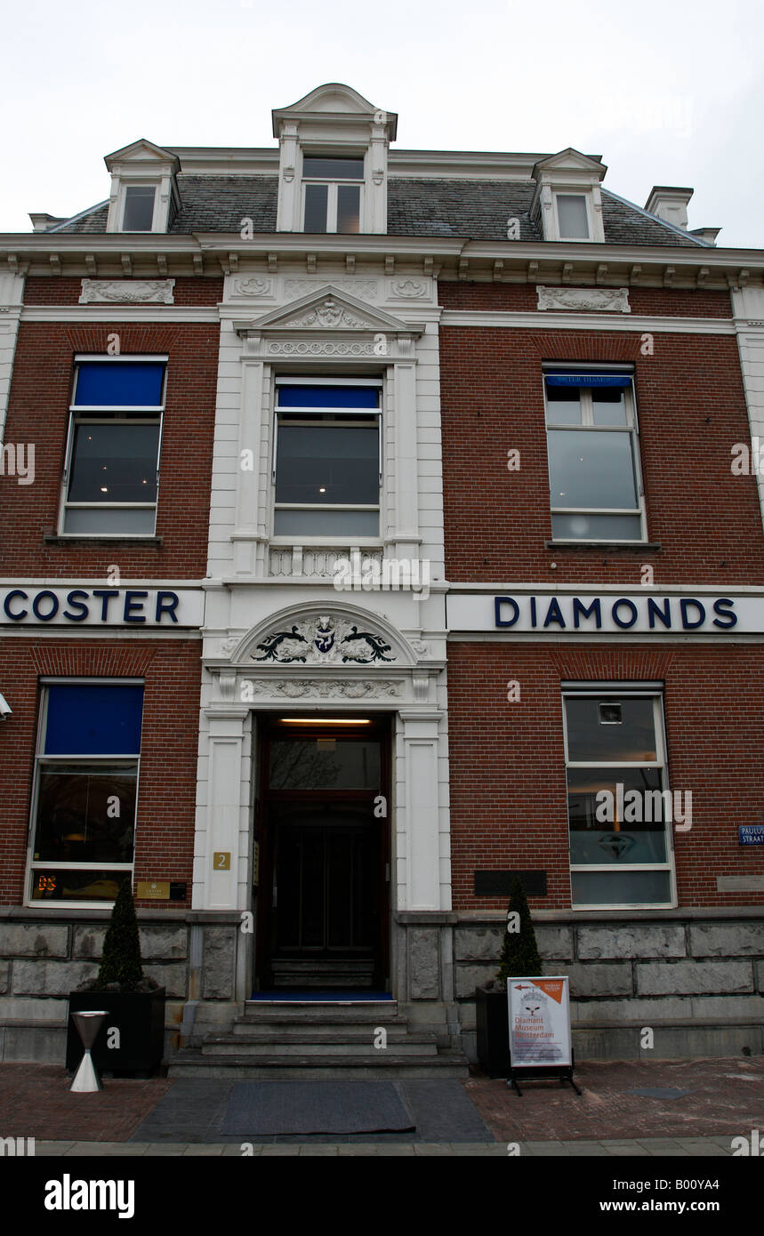 Façade de Coster diamonds Paulus Potterstraat Amsterdam Pays-Bas Hollande du Nord Europe Banque D'Images