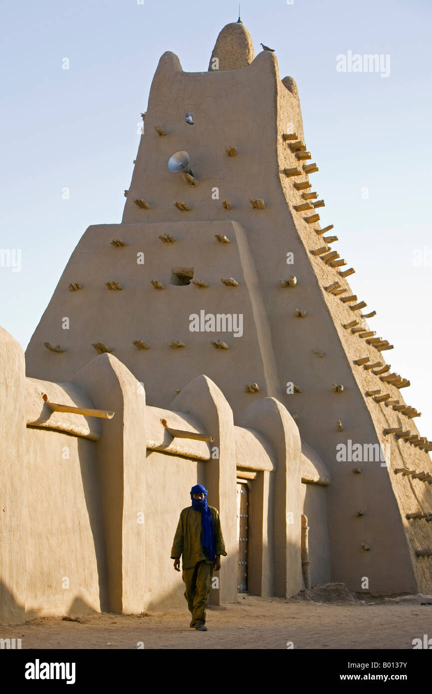 Mali, Tombouctou. La mosquée Sankoré à Tombouctou qui a été construit au 14ème siècle par un architecte de Grenade. Banque D'Images