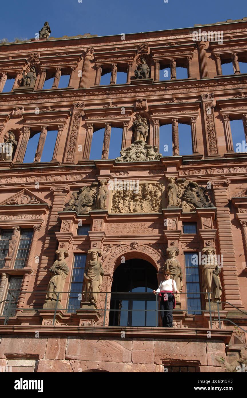 Le Château d'Heidelberg en Allemagne Banque D'Images