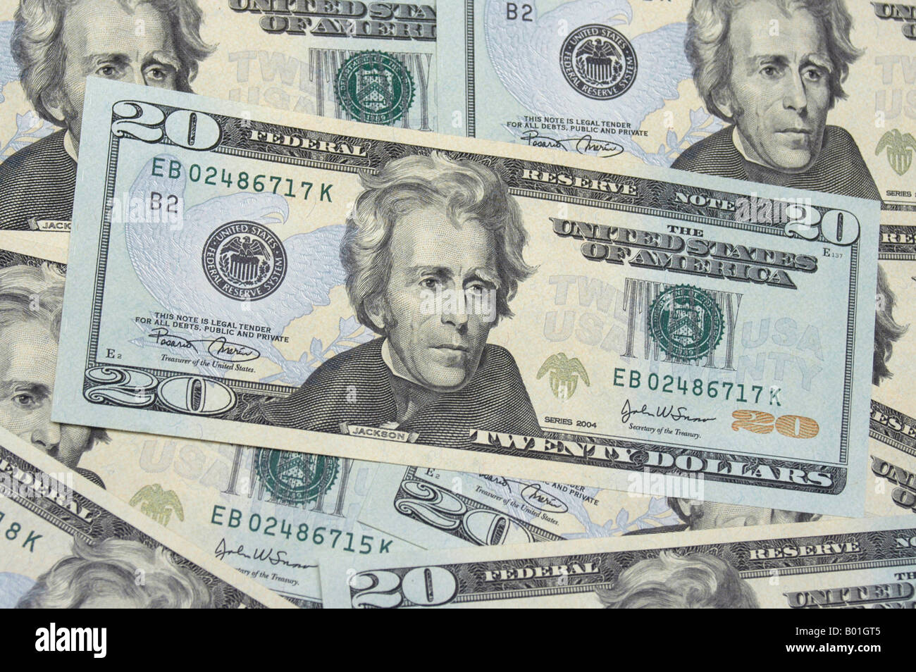 20 dollars Banque D'Images