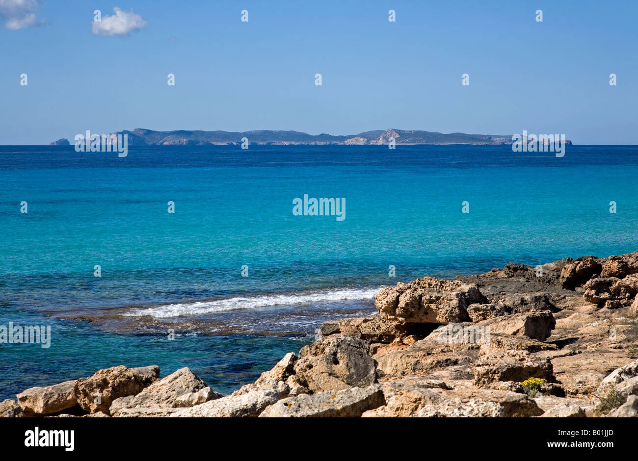 Parc national de l'île de Cabrera.vue depuis cap Salines.Mallorca Island.Espagne Banque D'Images