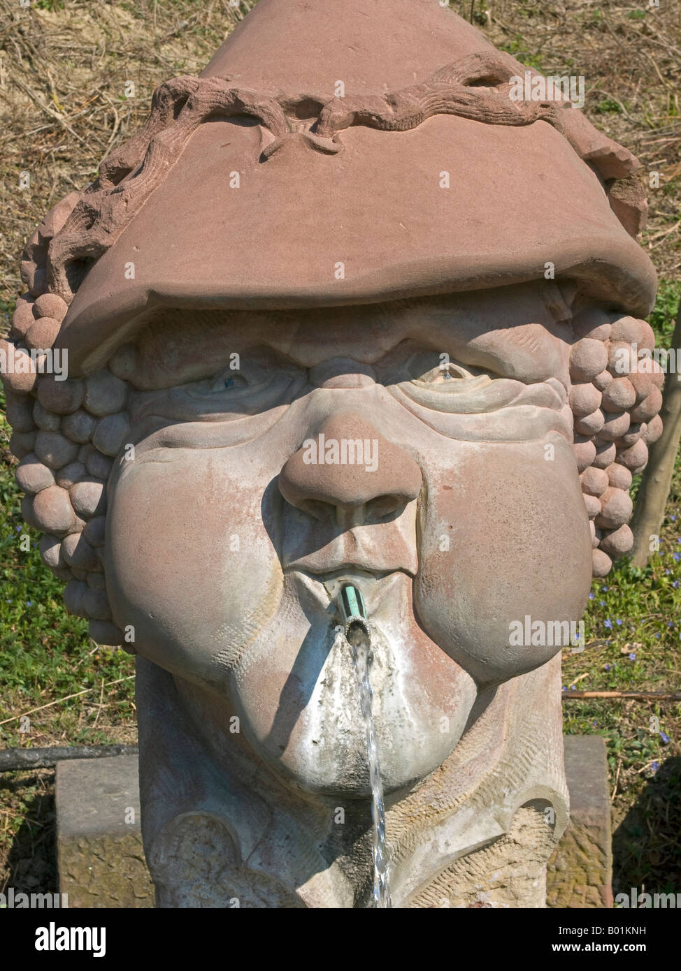 Bacchus fontaine dans Efringen-kirchen Bickensohl Kaiserstuhl Baden-württemberg Baden Württemberg Allemagne Banque D'Images